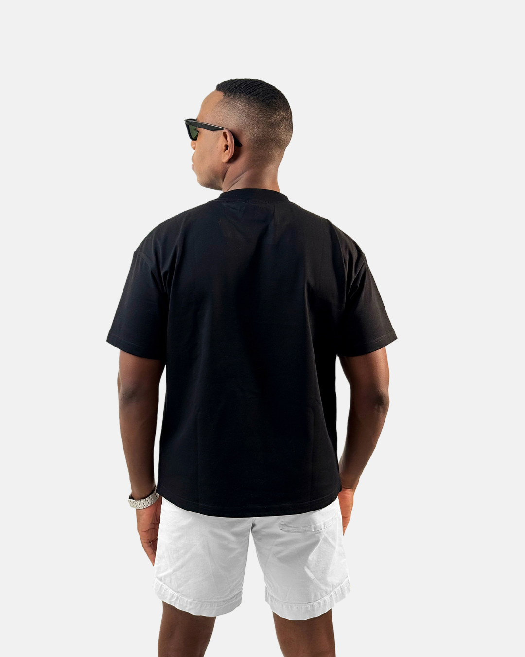 ESSENTIAL PREMIUM SEMI OVERSIZED T-SHIRT (BLACK)
