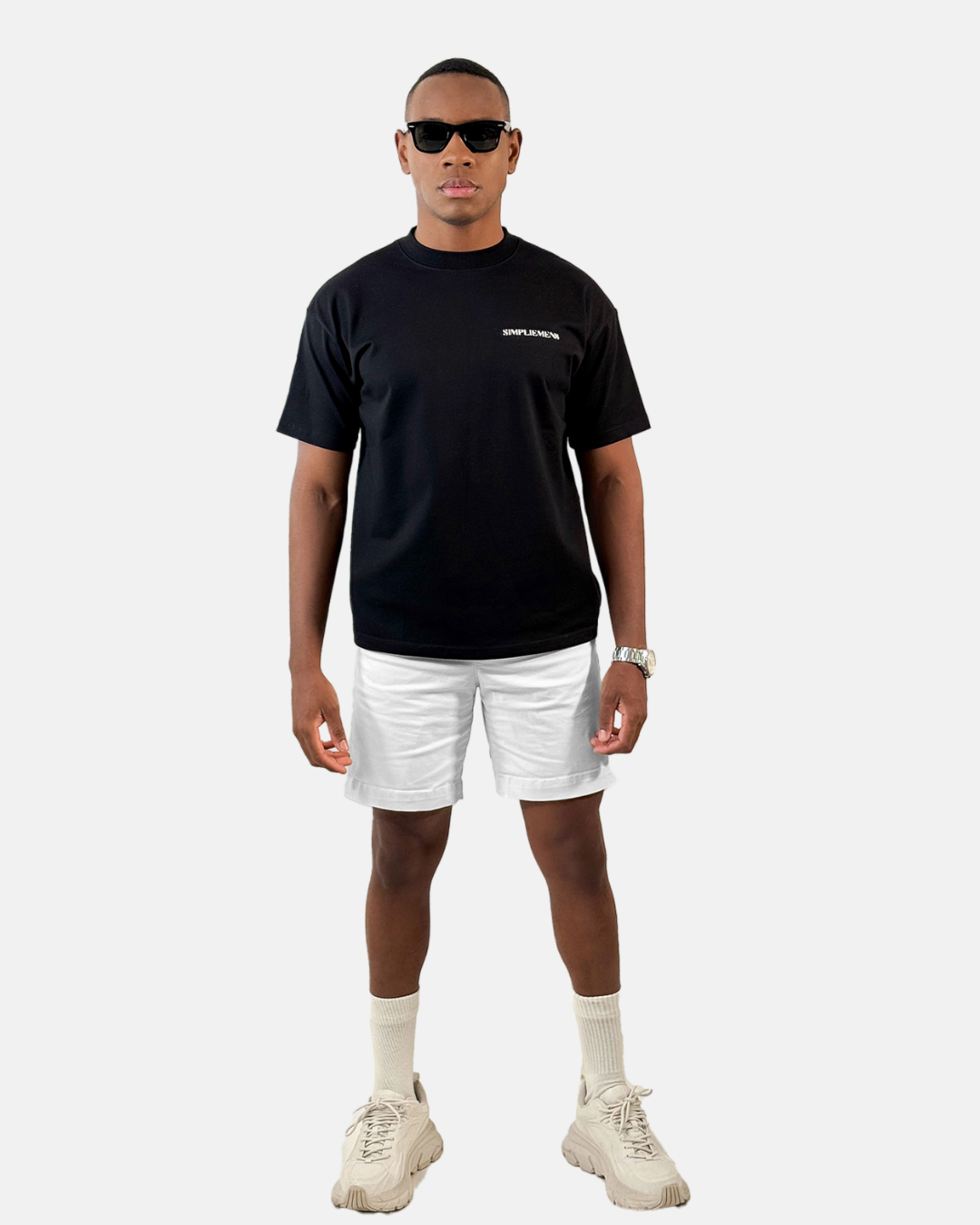ESSENTIAL PREMIUM SEMI OVERSIZED T-SHIRT (BLACK)