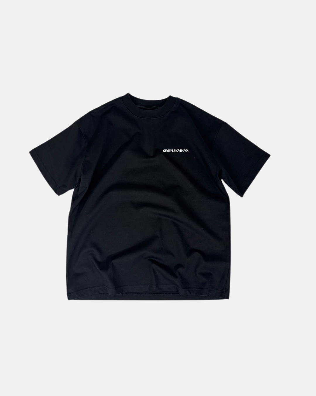 ESSENTIAL PREMIUM SEMI OVERSIZED T-SHIRT (BLACK)