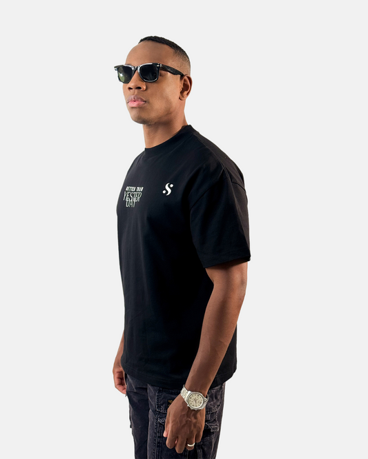 BETTER THAN YESTERDAY OVERSIZED T-SHIRT (BLACK)