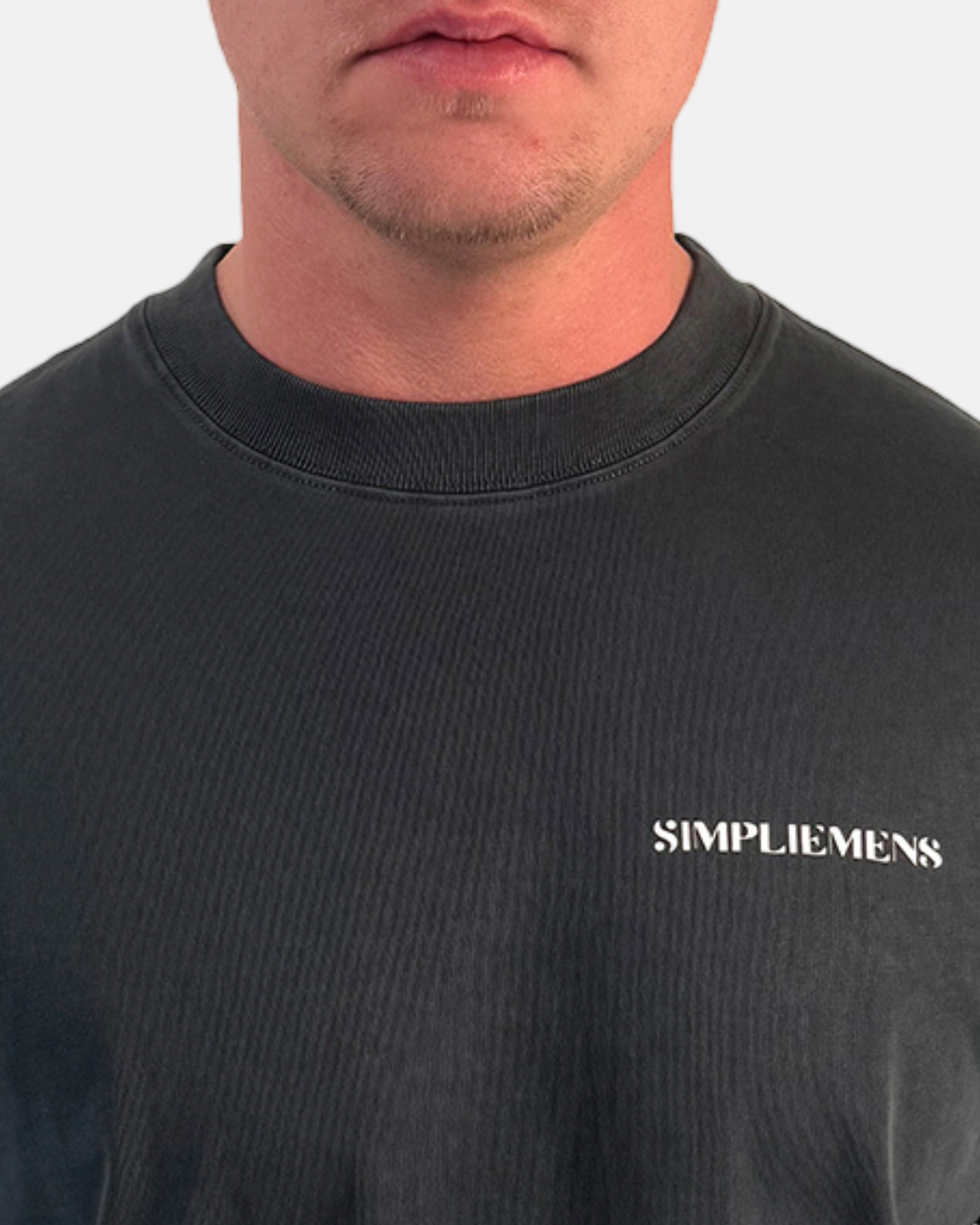 ESSENTIAL PREMIUM SEMI OVERSIZED T-SHIRT (GRAY)