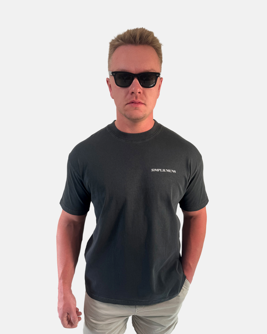 ESSENTIAL PREMIUM SEMI OVERSIZED T-SHIRT (GRAY)